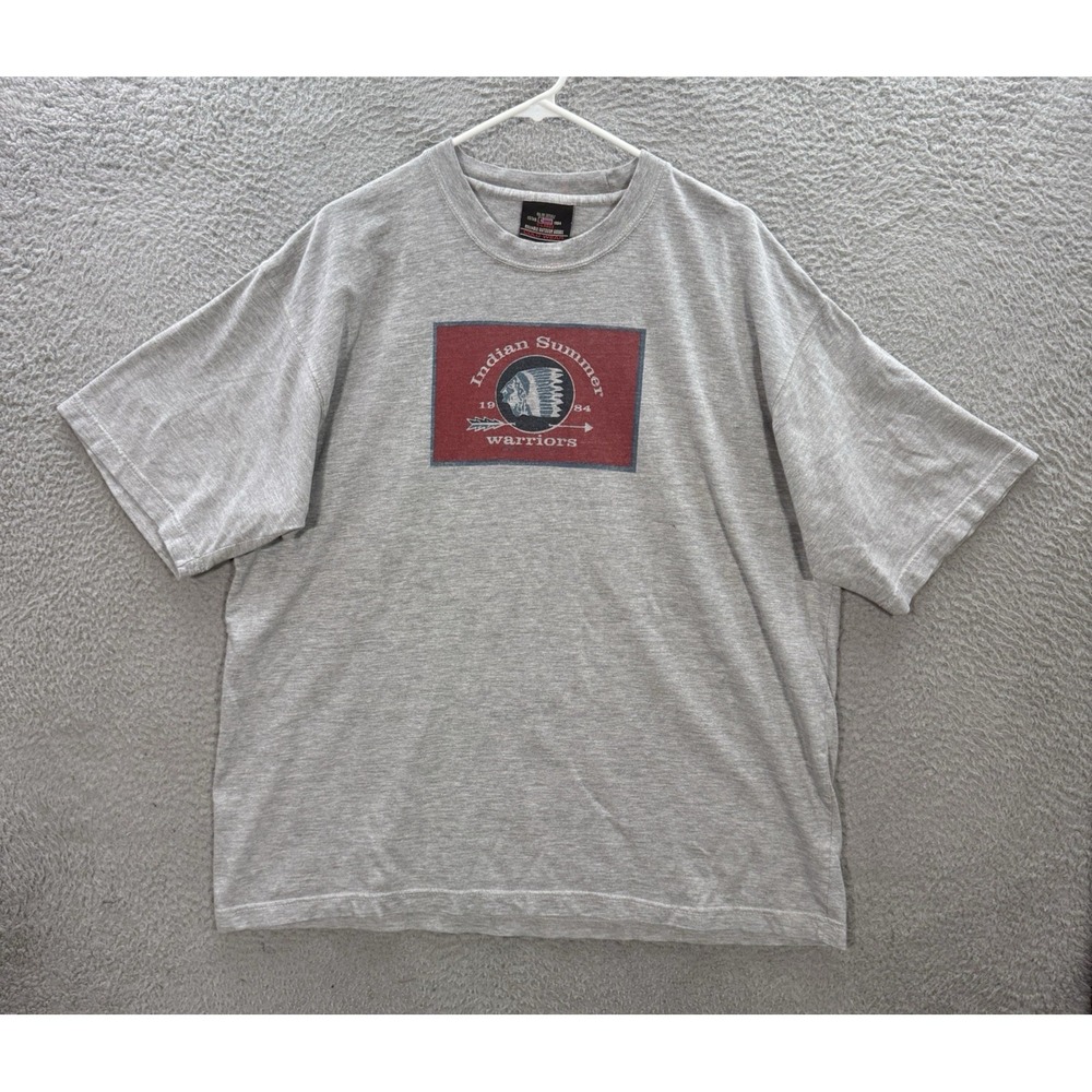 Vintage Colo‎ Wear Shirt Adult XL Gray Short Sleeve Crewneck Grunge Skater Y2K